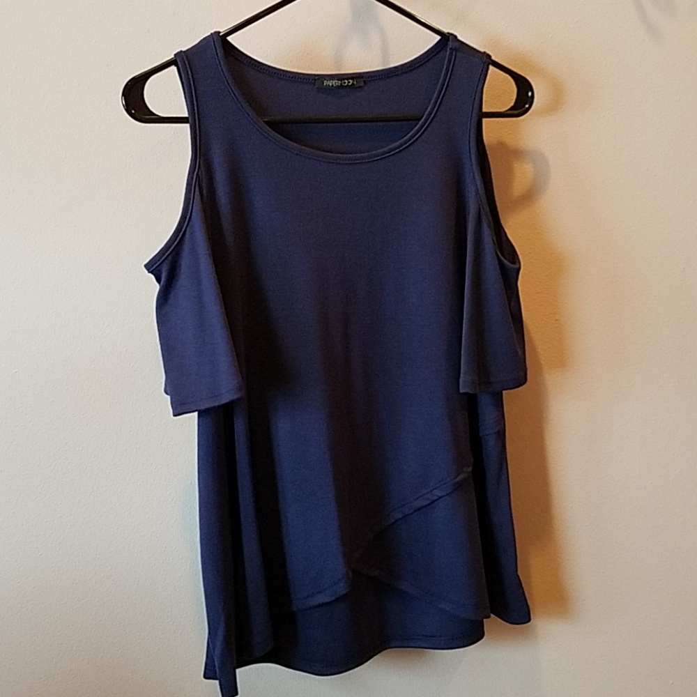 Papermoon Dani Cold Shoulder Knit top